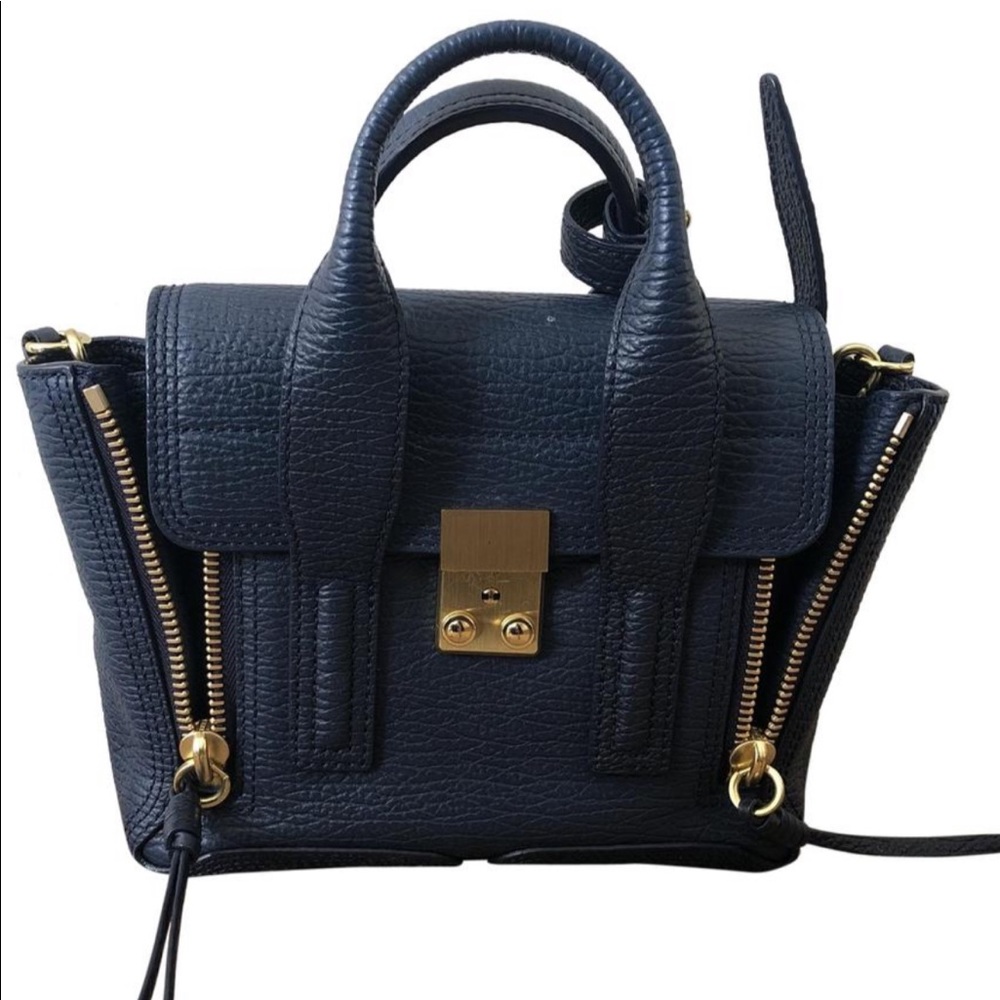 3.1 Phillip Lim Mini Pashli Navy Cross Body Bag